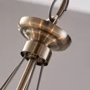 Marnia chandelier in antique brass, 5-bulb