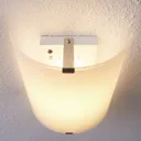Semicylindrical LED wall light Helmi