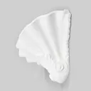 Relief-like plaster wall lamp Lennet in white