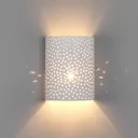 Jiru plaster wall lamp with pretty perforation