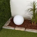 Solar sphere Lago with LED and earth spike
