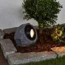 Luminous solar stone Lior with LEDs