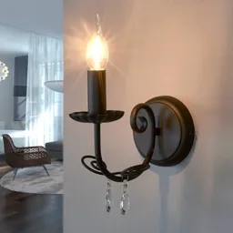 Wall light Sophina with chandelier style