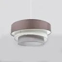 Meila three-layered hanging light, brown and grey