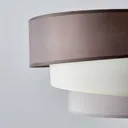 Three-layer ceiling light Melia in brown and grey