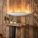 Large plaster wall lamp Tommi in white