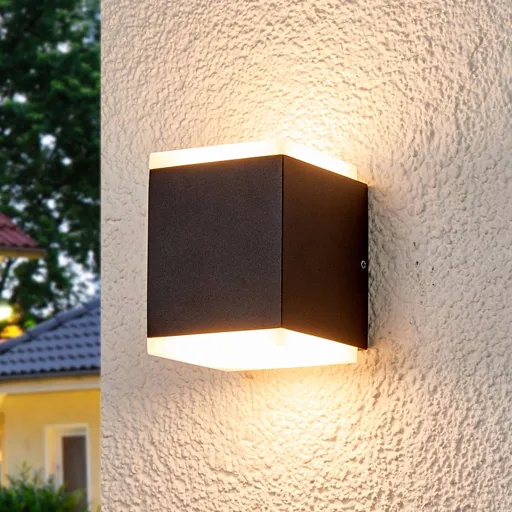 Outdoor wall light Sarah with LEDs and diffuser