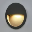 Round LED recessed wall light Loya
