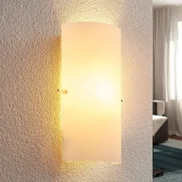 Timelessly attractive glass wall light Tuli