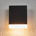 Modern LED outdoor wall lamp Aya in black