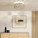 Glossy chrome ceiling lamp Reza