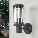 Attractive outdoor wall lamp Djori in dark grey