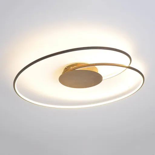 Attractive LED ceiling light Joline in rusty brown