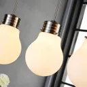 5-bulb LED pendant lamp Bado, dimmable via switch