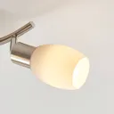 Lindby Arda LED spotlight, glass, two-bulb