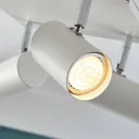 Square LED ceiling light Iluk, 4-bulb