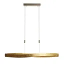 Curved LED hanging light Lian with a golden look