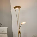 Classic floor lamp Eda, reading light and dimmer