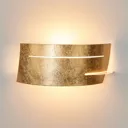 Keyron - golden wall lamp with a matt finish
