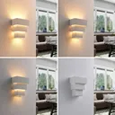 Antonella - effective LED wall lamp, plaster