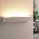 White LED plaster wall uplighter Santino, angular