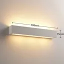 Tjada - long LED wall lamp made from plaster