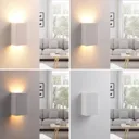 Colja - angular LED wall light made from plaster