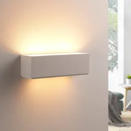 Simple plaster wall lamp Benno, G9 LED