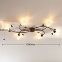 Romantic LED ceiling light Stefania