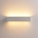 Arya LED wall light made of white plaster
