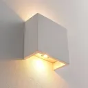 Anneke - angular LED wall light made of plaster