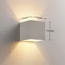 Upward- and downward-shining LED plaster light Kay
