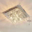 Annica angular ceiling light with acrylic elements