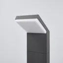 Graphite grey LED path lamp Yolena, 60 cm