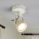White LED spotlight Leonor with GU10 bulb