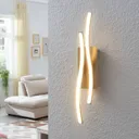 Safia LED wall lamp in wave shape