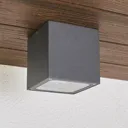 Tanea - cube-shaped LED ceiling light, IP54