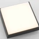 Amra LED outdoor ceiling light angular 17.5 cm