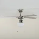 Milana ceiling fan with light, E27