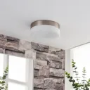 Amilia bathroom ceiling light, glass lampshade