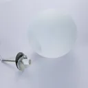 Marike globe hanging light, opal glass, 35 cm