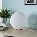 Marike spherical glass table lamp, white