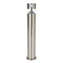 Kalypso - stainless steel solar LED pillar lamp