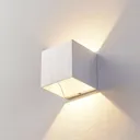 Aluminium LED wall lamp Esma, angular