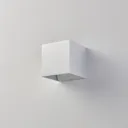 Aluminium LED wall lamp Esma, angular