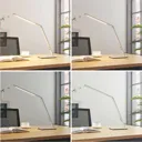 Aluminium LED desk lamp Nicano with dimmer