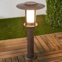 LED pillar lamp Pavlos in rust