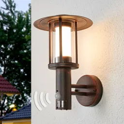 Sensor outdoor wall light Pavlos with LED