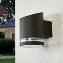 Solar outdoor wall light Melinda with LED