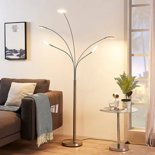 Five-bulb LED floor lamp Anea